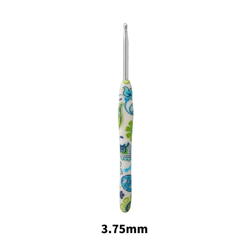 New Aluminum Crochet Hooks Cashew Flower Crochet Needles Ergonomic Crochet Kit for Beginners and Knitting Crocheting Yarn Gift