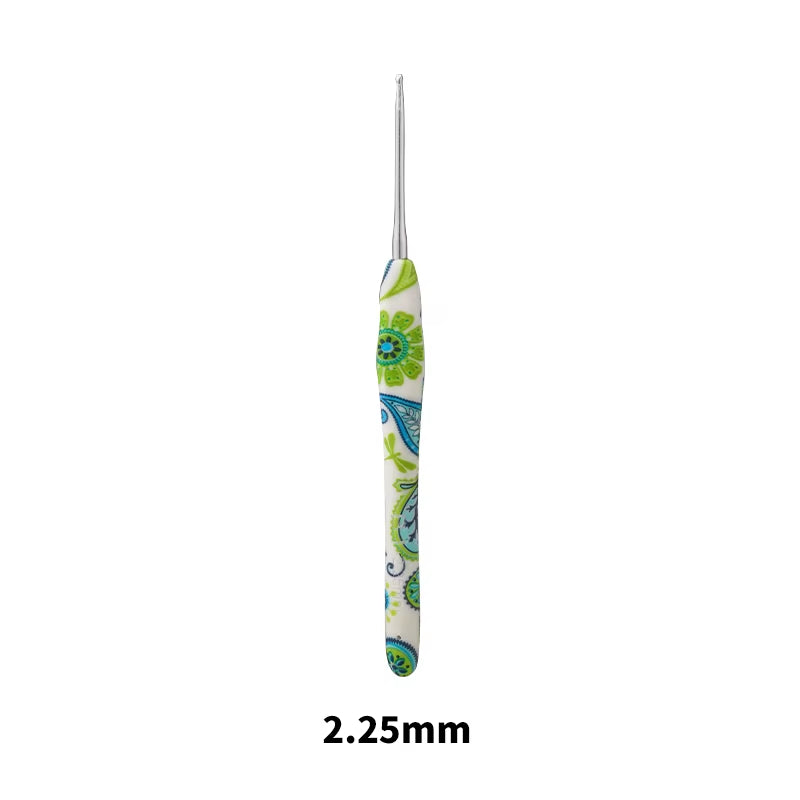 New Aluminum Crochet Hooks Cashew Flower Crochet Needles Ergonomic Crochet Kit for Beginners and Knitting Crocheting Yarn Gift
