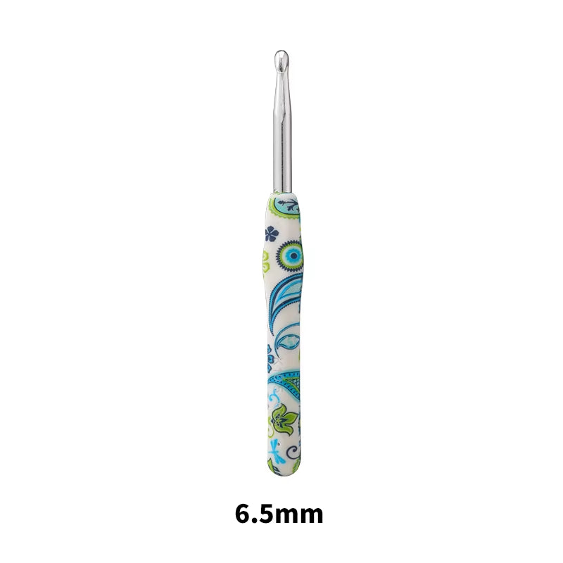 New Aluminum Crochet Hooks Cashew Flower Crochet Needles Ergonomic Crochet Kit for Beginners and Knitting Crocheting Yarn Gift