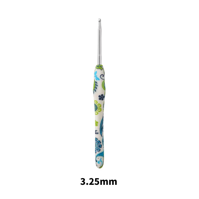 New Aluminum Crochet Hooks Cashew Flower Crochet Needles Ergonomic Crochet Kit for Beginners and Knitting Crocheting Yarn Gift