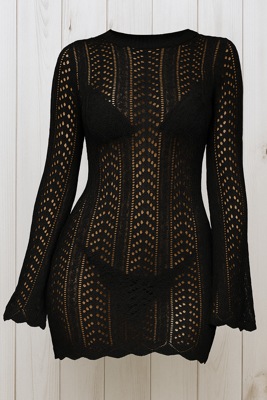 Robe Mini Crochet Kinsley – Élégance Bohème & Style Été Chic