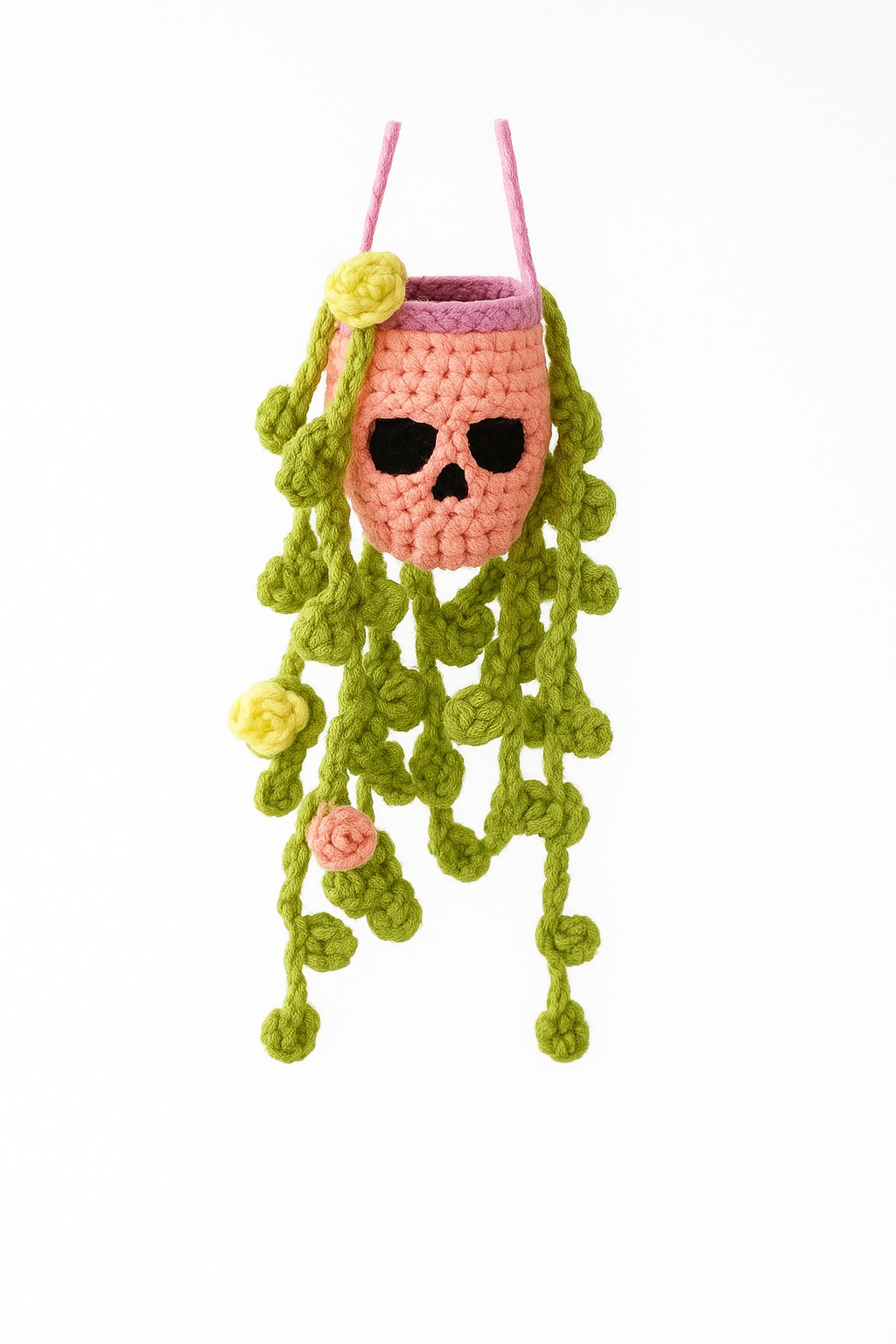 Succulentes en crochet – Déco gothique & Halloween artisanale