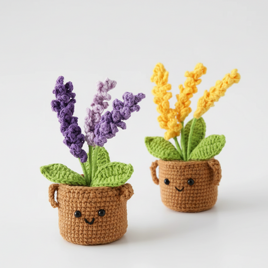 Fleurs de blé en crochet – Décoration artisanale unique