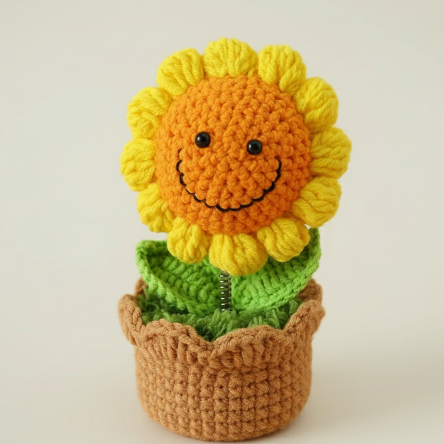 Fleurs de blé en crochet – Décoration artisanale unique