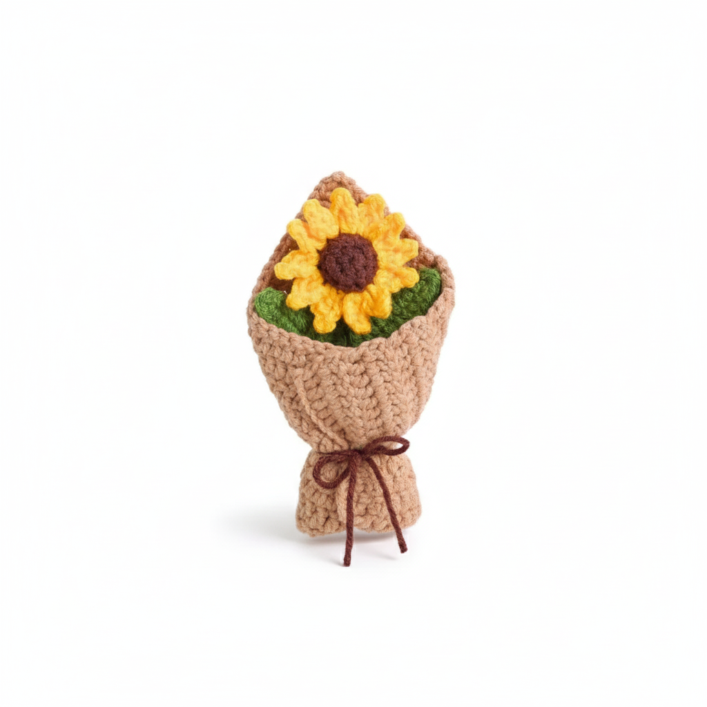 Lot de patrons crochet fleurs – Marguerite, tulipe, tournesol