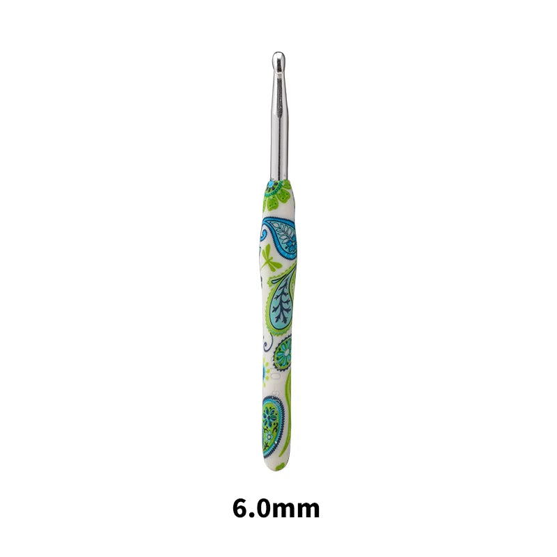 New Aluminum Crochet Hooks Cashew Flower Crochet Needles Ergonomic Crochet Kit for Beginners and Knitting Crocheting Yarn Gift