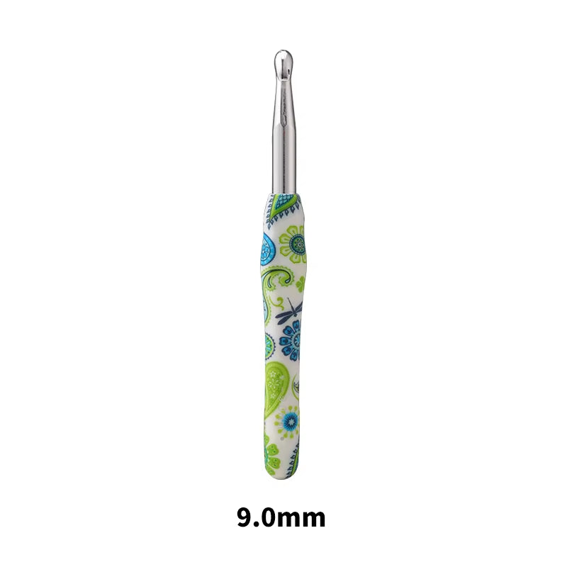 New Aluminum Crochet Hooks Cashew Flower Crochet Needles Ergonomic Crochet Kit for Beginners and Knitting Crocheting Yarn Gift