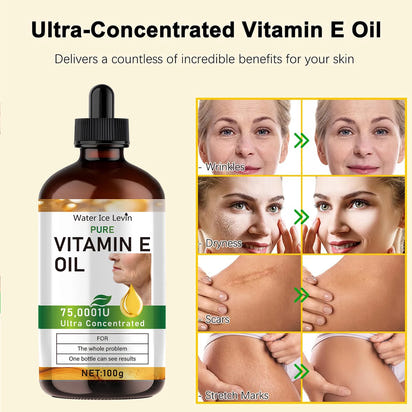 Vitamin E Essential Oil 100ml – Natural Massage & Skin Care Oil for Face, Body