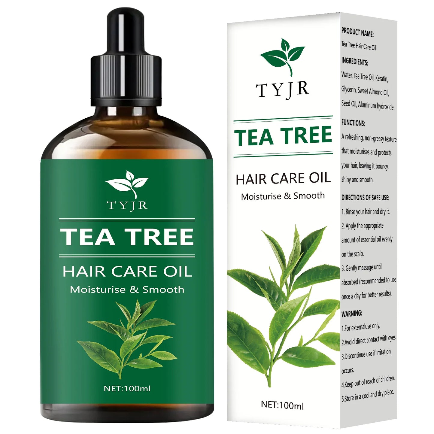 Tea Tree Essential Oil – Natural Skin Care & Relaxing Massage Oil for Hair